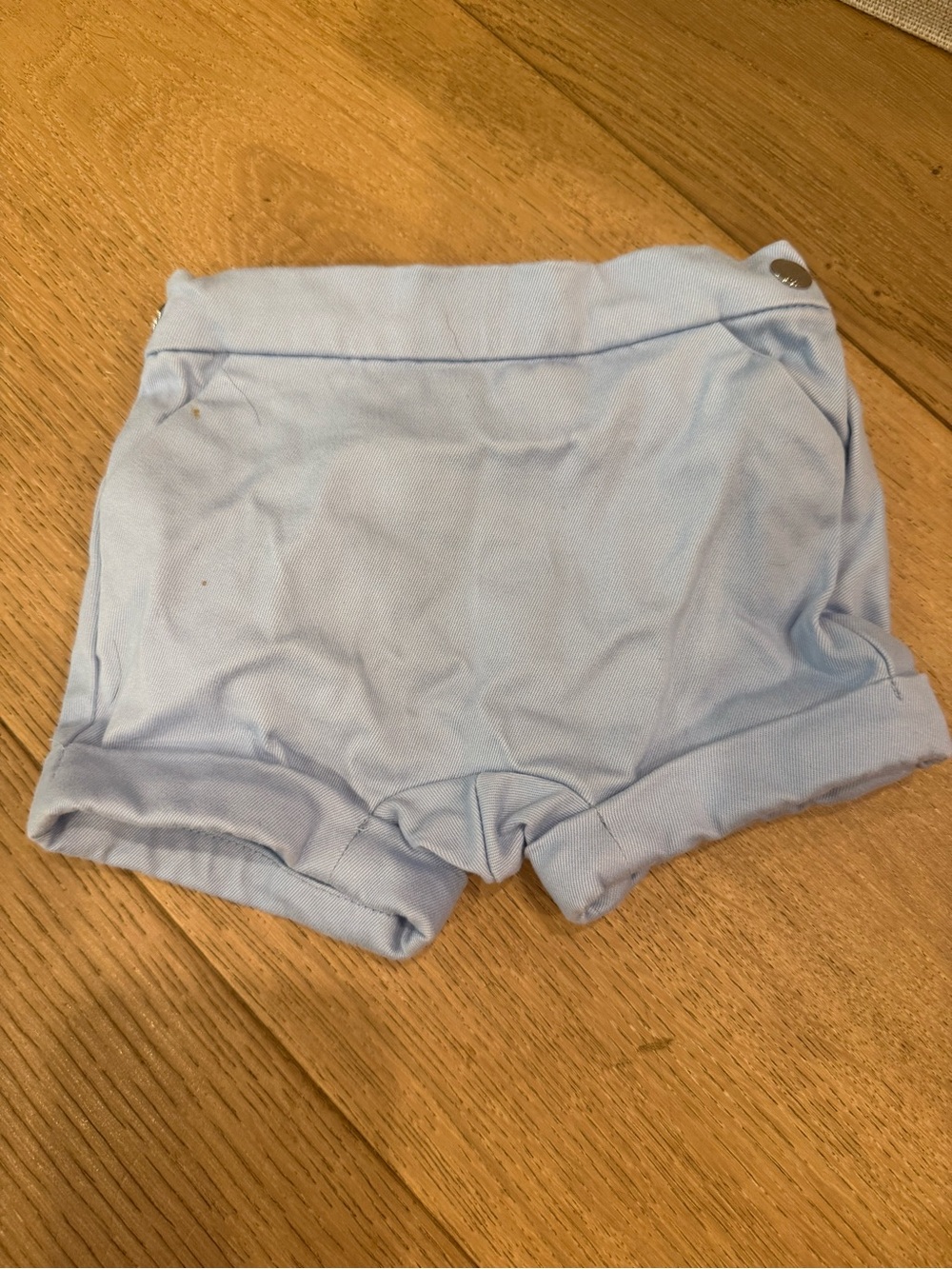 Jacadi Light Blue Cotton Shorts Sz 1M